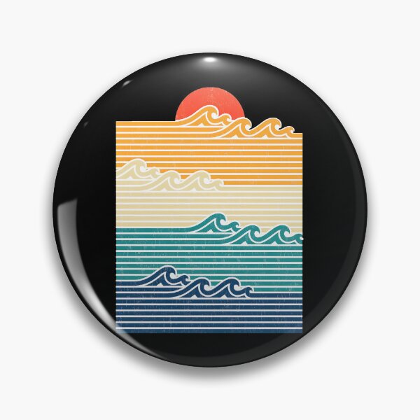 Item preview, Retro Sunset Waves Graphic designed and sold by lasopent.
