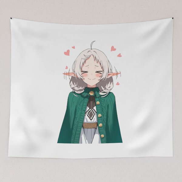 Item preview, Cute Frieren Smile Anime Elf Girl designed and sold by Sharksito.