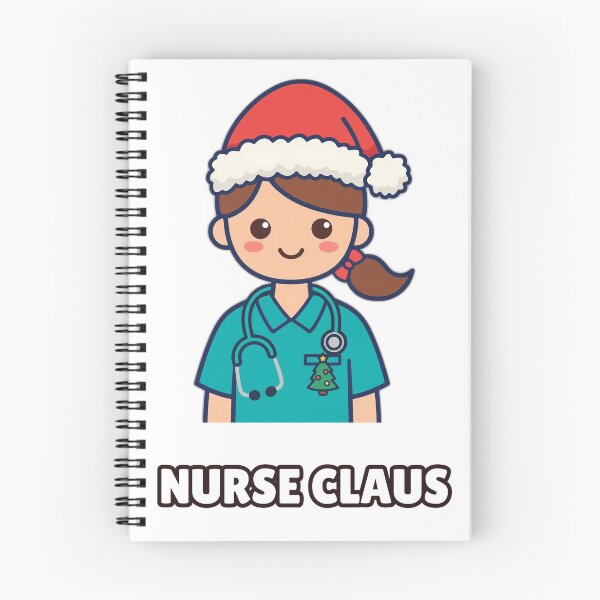 Item preview, Nurse Claus Shirt – Cute Nurse Christmas Stethoscope Holiday Tee designed and sold by KERK Art and Design.
