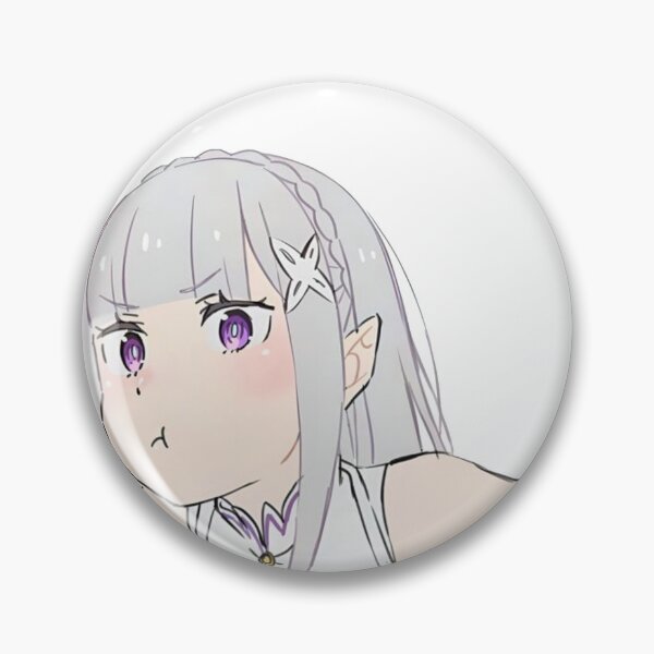 Artikelvorschau, Die süße Emilia schmollend aus dem Re:Zero-Anime entworfen und verkauft von Sharksito.