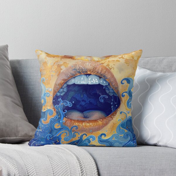 Item preview, Open Mouth with Surreal Blue Waves designed and sold by DeePat77.
