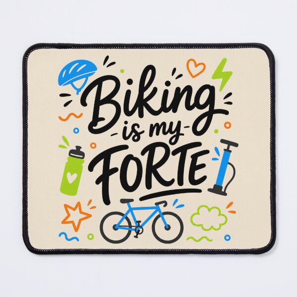 Item preview, Biking is my Forte Vintage Cycling designed and sold by Rosie's Wildflower Boutique.