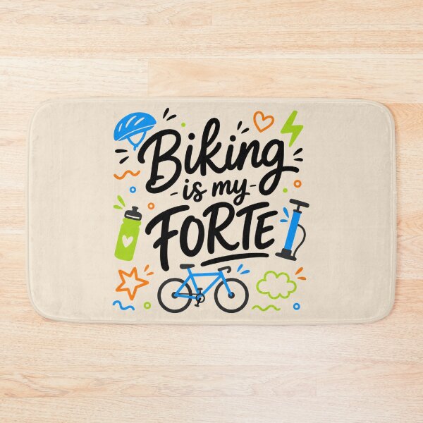Item preview, Biking is my Forte Vintage Cycling designed and sold by Rosie's Wildflower Boutique.