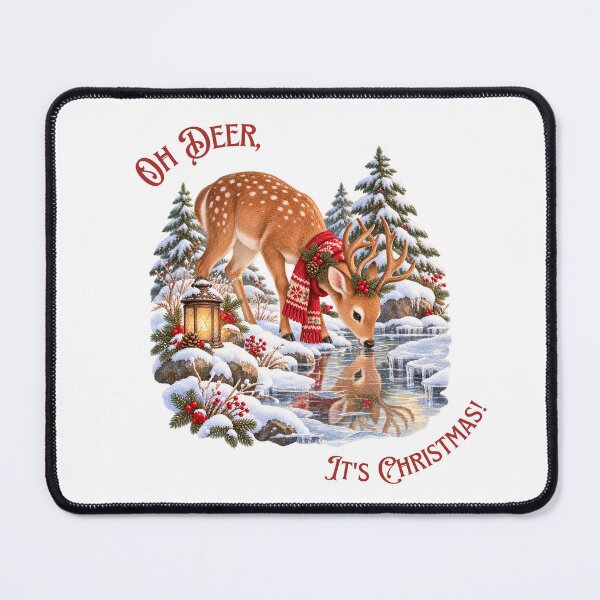 Item preview, Oh Deer It's Christmas Winter Reflection designed and sold by mycute-stickers.