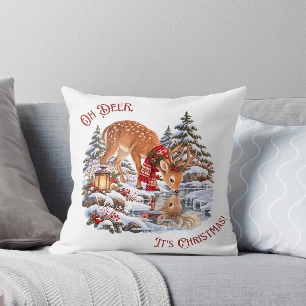 Item preview, Oh Deer It's Christmas Winter Reflection designed and sold by mycute-stickers.