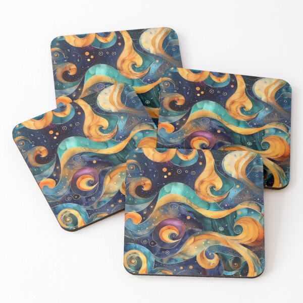 Item preview, Abstract Cosmic Waves and Spirals designed and sold by DeePat77.