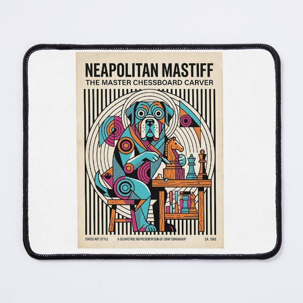 Item preview, Neapolitan Mastiff Chess Carver designed and sold by PictoVibe.