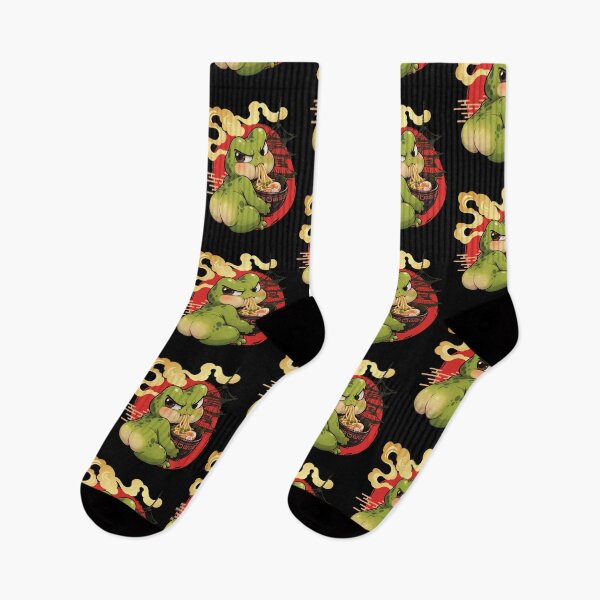 Item preview, Grumpy Frog Eating Ramen designed and sold by tellia-kallisto.