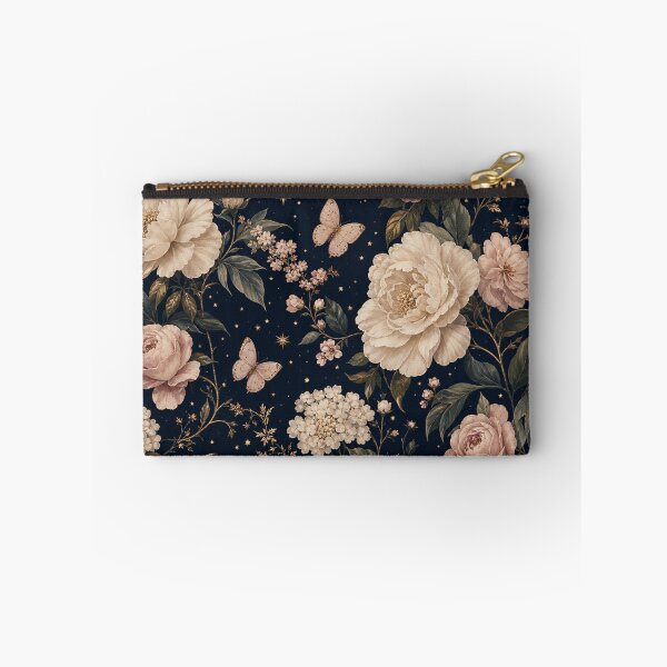 Item preview, Vintage Moon Roses Butterflies Floral Pattern designed and sold by Rosie's Wildflower Boutique.
