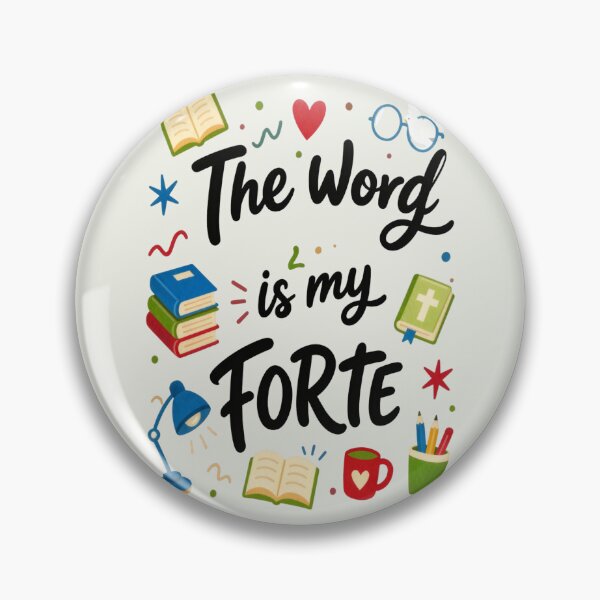 Item preview, The Word Is My Forte designed and sold by Rosie's Wildflower Boutique.