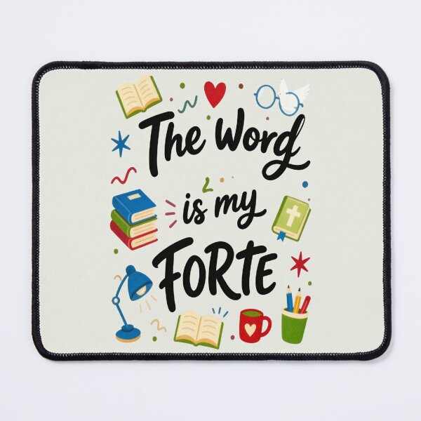 Item preview, The Word Is My Forte designed and sold by Rosie's Wildflower Boutique.