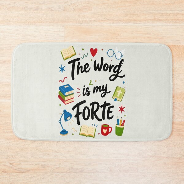 Item preview, The Word Is My Forte designed and sold by Rosie's Wildflower Boutique.