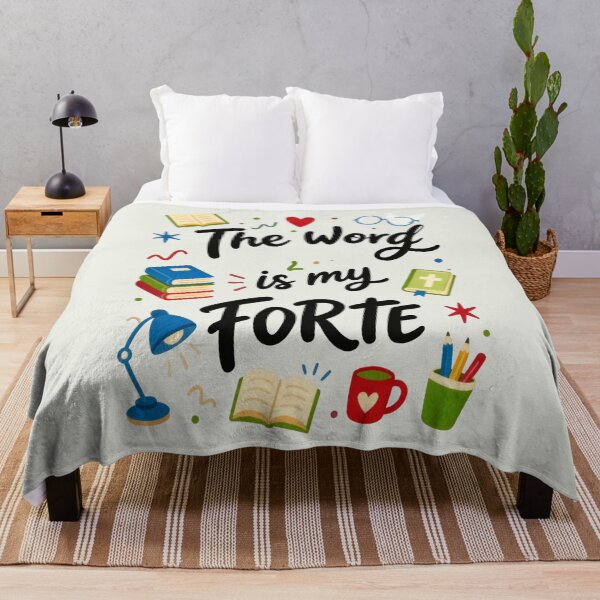 Item preview, The Word Is My Forte designed and sold by Rosie's Wildflower Boutique.