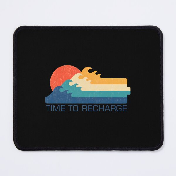 Item preview, Retro Sunset Waves Time to Recharge Design designed and sold by wyrichbosle.