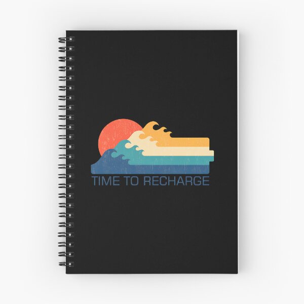 Item preview, Retro Sunset Waves Time to Recharge Design designed and sold by wyrichbosle.