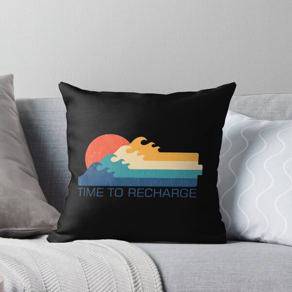 Item preview, Retro Sunset Waves Time to Recharge Design designed and sold by wyrichbosle.