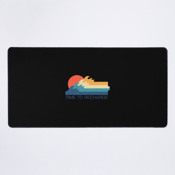 Item preview, Retro Sunset Waves Time to Recharge Design designed and sold by wyrichbosle.