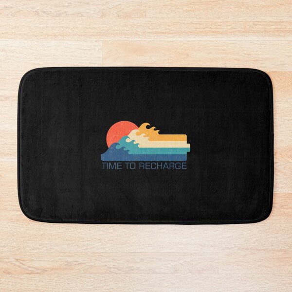 Item preview, Retro Sunset Waves Time to Recharge Design designed and sold by wyrichbosle.
