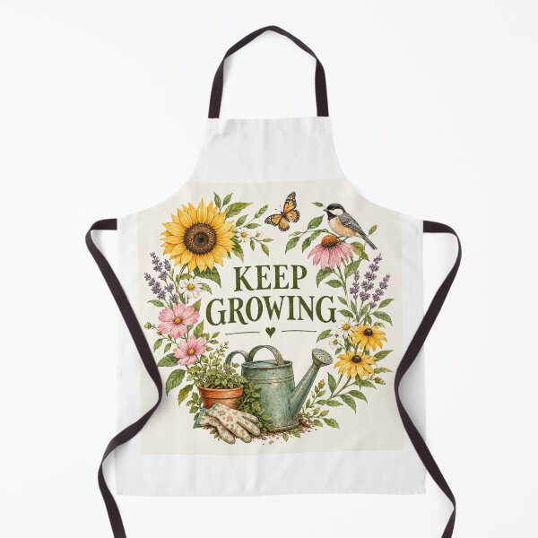 Item preview, Keep Growing – Vintage Botanical Gardening Quote designed and sold by Anahit Petrosyan Art Studio & Unique Print Designs for a Gift.