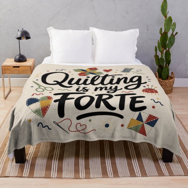 Item preview, Quilting Is My Forte Vintage Sewing designed and sold by Rosie's Wildflower Boutique.