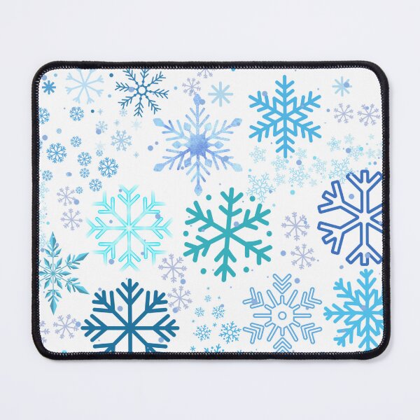 Item preview, Cool Blue Winter Snowflake Pattern Art | Abstract Seasonal Confetti designed and sold by VibranPalette.