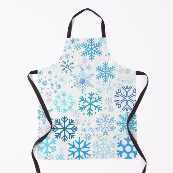 Item preview, Cool Blue Winter Snowflake Pattern Art | Abstract Seasonal Confetti designed and sold by VibranPalette.
