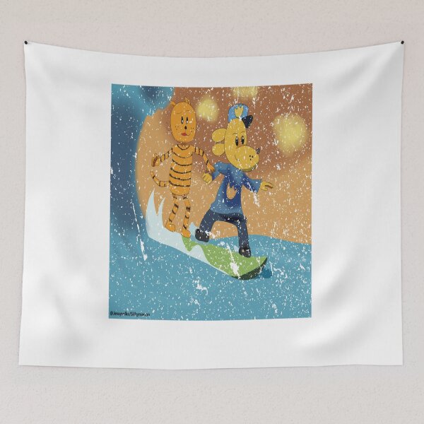 Item preview, Dogman and Petey on the beach Oversized designed and sold by sherrillmoser.