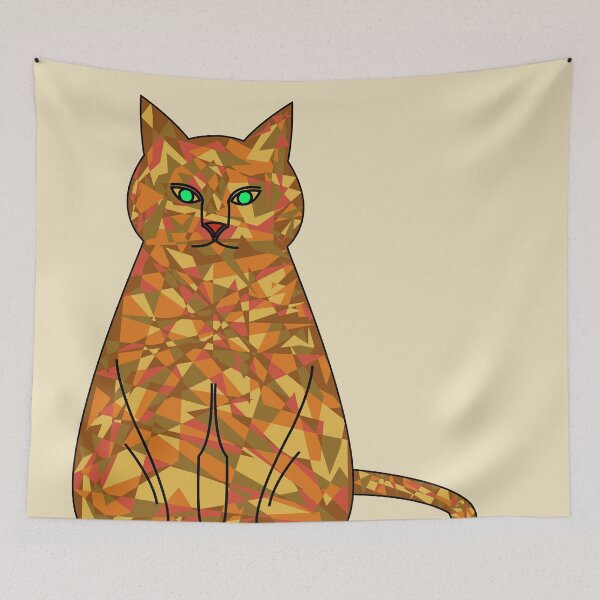 Item preview, Camouflage cat (beige background) designed and sold by yuretzius.