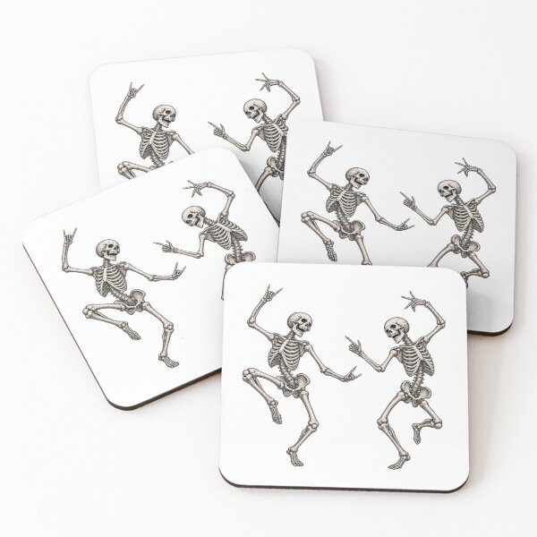 Item preview, Dancing Skeletons Vintage Anatomical Engraving Halloween Gothic designed and sold by SOUFIANE1991.