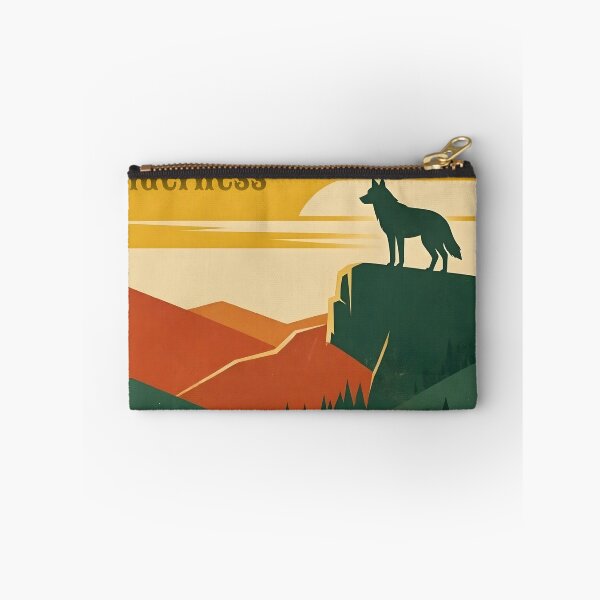 Item preview, Vintage Wilderness Wolf - Retro National Park Poster designed and sold by Herodestroyer.