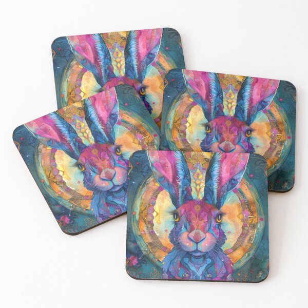 Item preview, Rabbit Portrait in Ornate Fantasy Colors designed and sold by DeePat77.