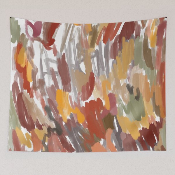 Item preview, Autumn Fall Season Abstract Doodle Messy Leaves Nature designed and sold by hopecope.