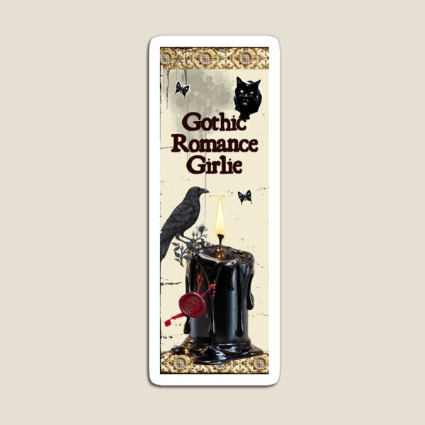 Item preview, Gothic Romance Dark Academia Raven Candle Art designed and sold by Inkbourne Studio.