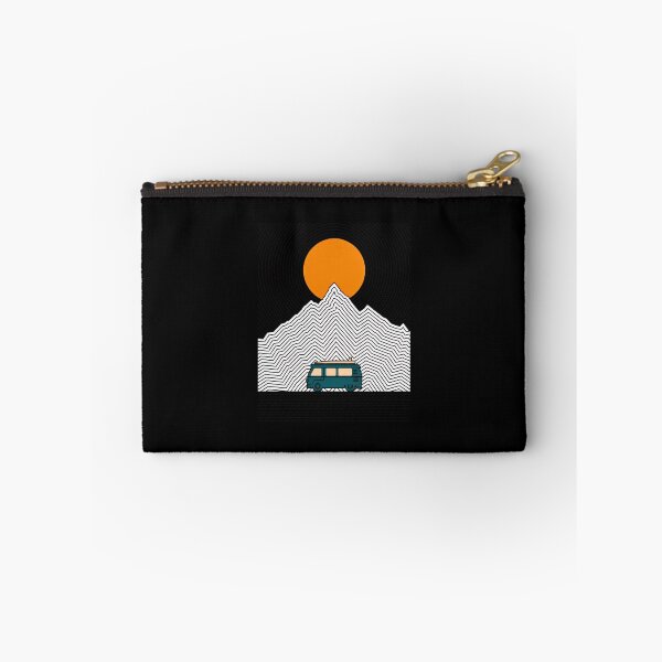 Item preview, Retro Van Surf Mountains Sun Geometric Line Art designed and sold by helencacu.