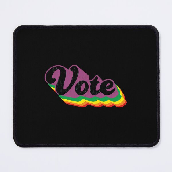 Item preview, Retro Vote Rainbow Typography Graphic designed and sold by lamercarv.