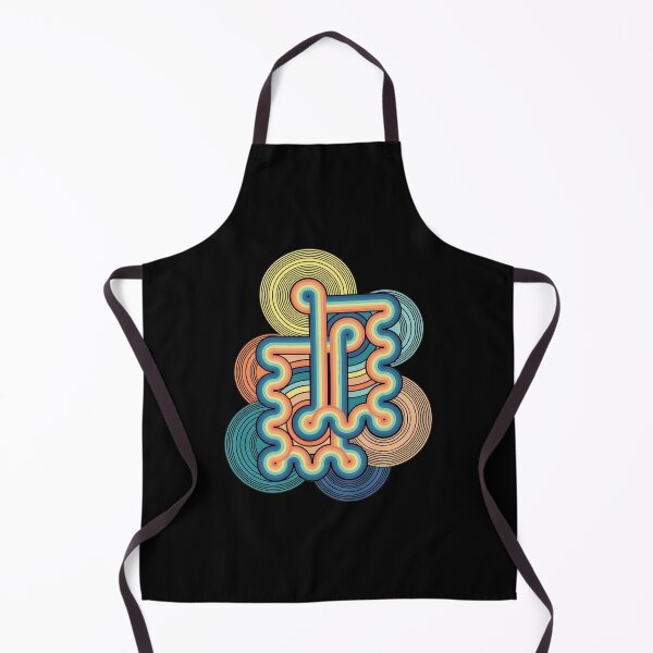 Item preview, Retro Wavy Lines and Circles Abstract Art designed and sold by andrasmar.