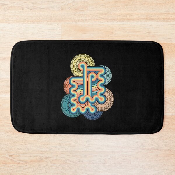 Item preview, Retro Wavy Lines and Circles Abstract Art designed and sold by andrasmar.