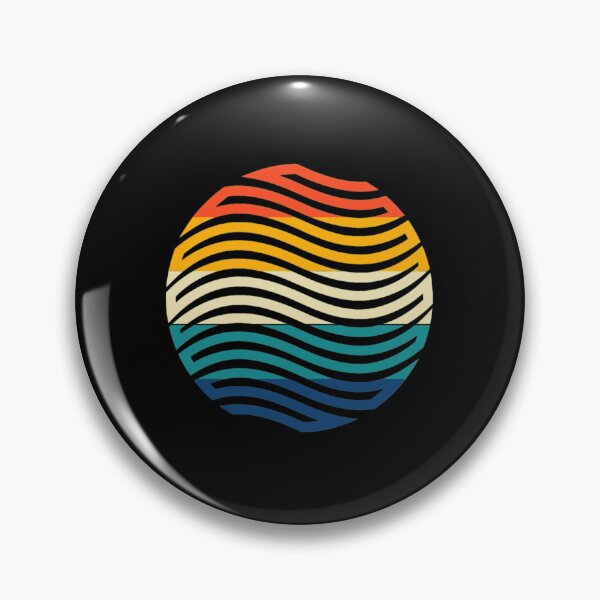 Item preview, Retro Wavy Lines Sun Emblem designed and sold by lasopent.