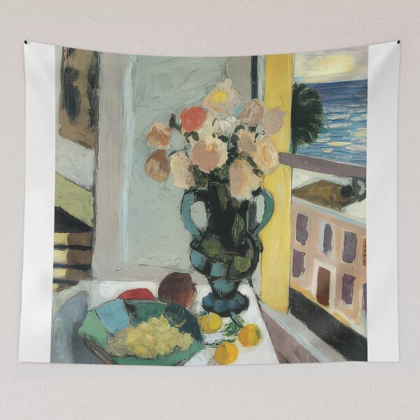 Item preview, Flowers in front of a window 1922 designed and sold by VeilOfPigments.