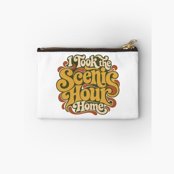 Item preview, I Took the Scenic Hour Home Retro Lettering Art designed and sold by Bikivuno.