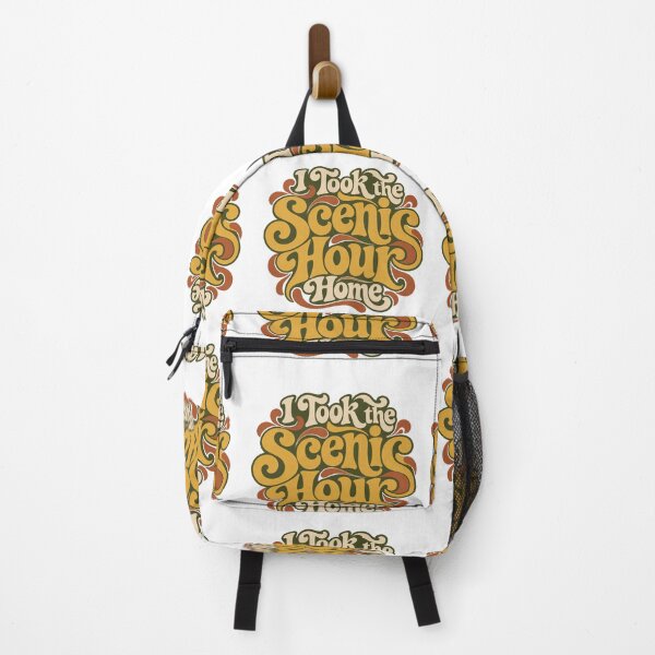 Item preview, I Took the Scenic Hour Home Retro Lettering Art designed and sold by Bikivuno.