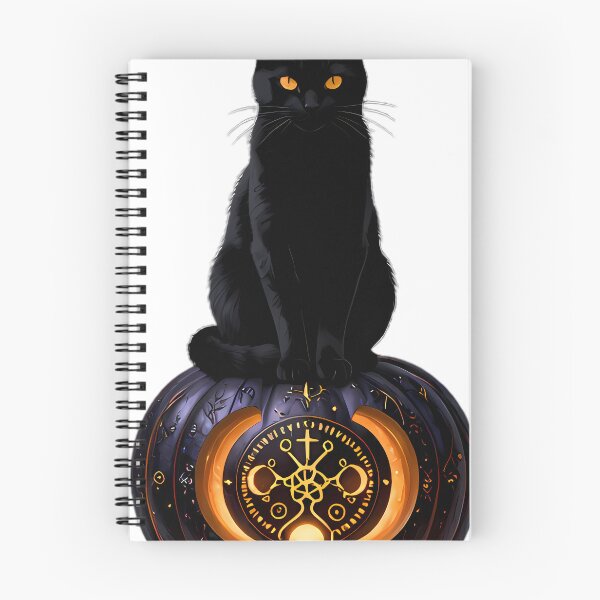 Item preview, Gothic Black Cat Crescent Moon Pumpkin designed and sold by IllumeInk.
