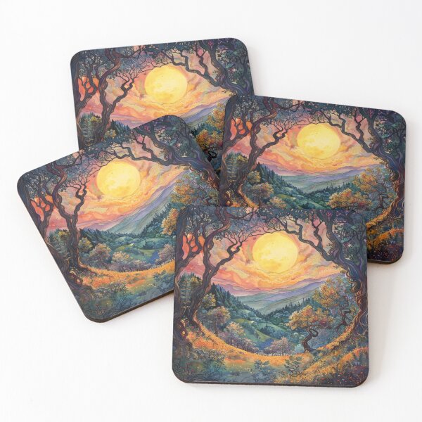 Item preview, Fantasy Forest Landscape at Golden Sunset designed and sold by DeePat77.