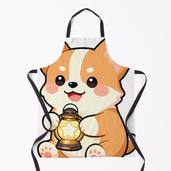 Item preview, Cute Corgi Puppy with Glowing Star Lantern designed and sold by pumsquare.