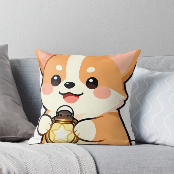 Item preview, Cute Corgi Puppy with Glowing Star Lantern designed and sold by pumsquare.