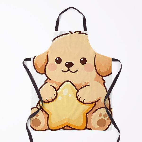 Item preview, Cute Golden Retriever Puppy Hugging Star Pillow designed and sold by pumsquare.