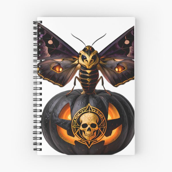 Item preview, Gothic Deaths-Head Hawkmoth Skull Pumpkin designed and sold by IllumeInk.