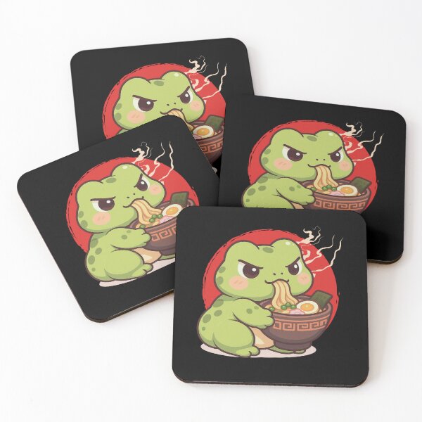 Item preview, Grumpy Frog Eating Ramen designed and sold by tellia-kallisto.