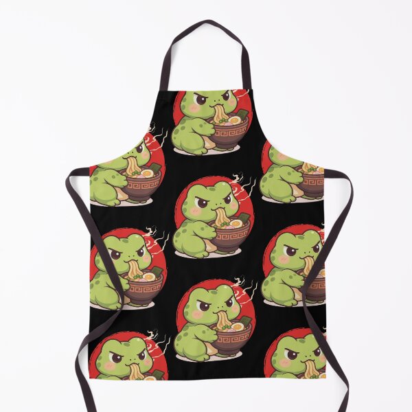 Item preview, Grumpy Frog Eating Ramen designed and sold by tellia-kallisto.