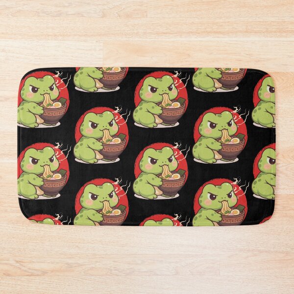 Item preview, Grumpy Frog Eating Ramen designed and sold by tellia-kallisto.